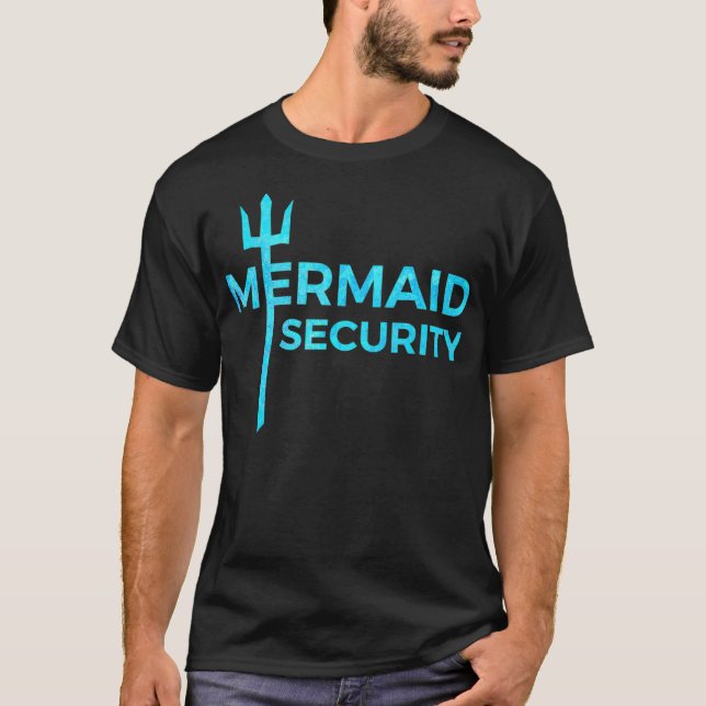 Merman Sjöjungfru Security _7 T Shirt (Framsida)