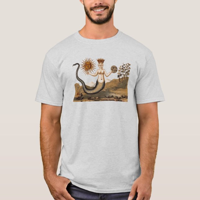 Merman Sol och Måne T Shirt (Framsida)
