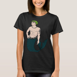 Merman Tattooed Majestic Mermen Boy Sjöjungfru Swi T Shirt