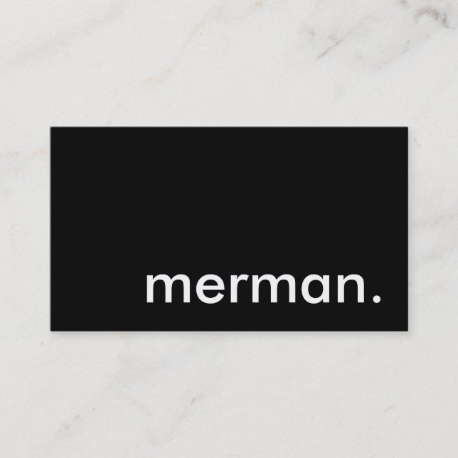 merman. visitkort (Framsida)