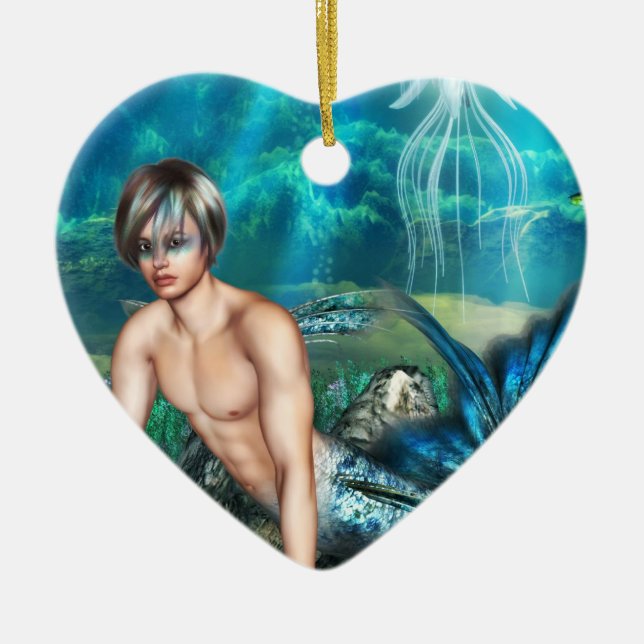 Mermanprydnadar Julgransprydnad Keramik (Framsidan)