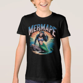 Mermape Illustration Combo Creature Funny T Shirt