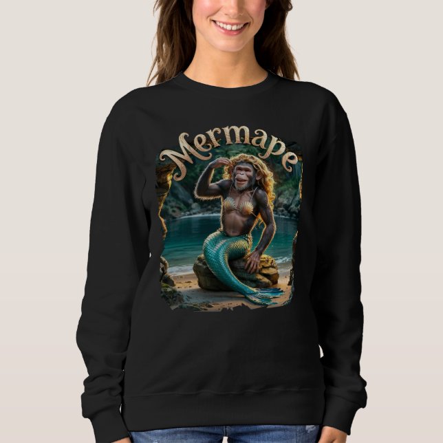 Mermape Photographic Combo Creature Funny T Shirt (Framsida)