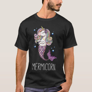 Mermicorn Unicorn Gift for Women Girls Sjöjungfru T Shirt