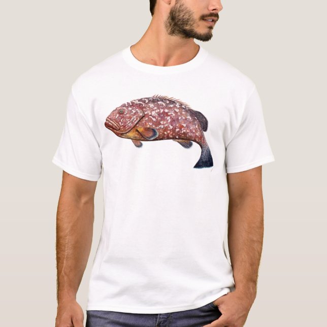 Mero, pez garopa, chernia t-shirt (Framsida)