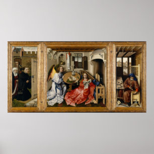 Merode Alterbit av Robert Campin Poster