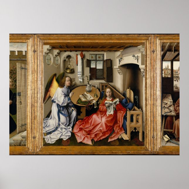 Merodealtaret av Robert Campin Poster (Framsidan)