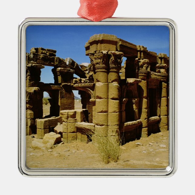 Meroitic kiosk julgransprydnad metall (Framsidan)