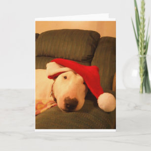 merrajulsanta hatt helgkort