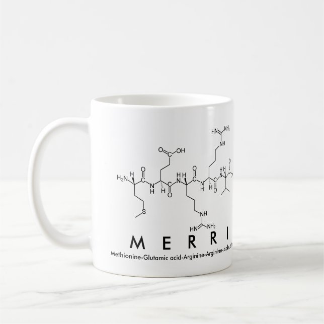 Merri peptide namn mugg (Vänster)