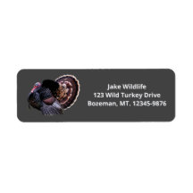 Merriam Vild Turkey Return Address Label