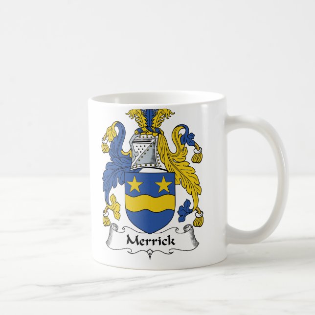 Merrick familjvapensköld kaffemugg (Höger)