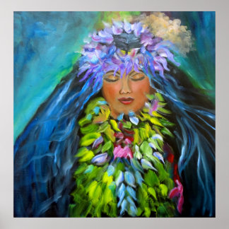 Merrie Monarch Hula Girl Poster