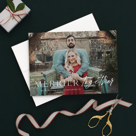 Merrier solidariskt fullt utfallsfoto God jul Kort
