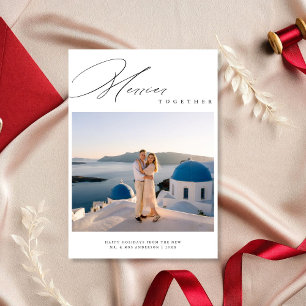 Merrier Together Newlyged Destination-jul Julkort