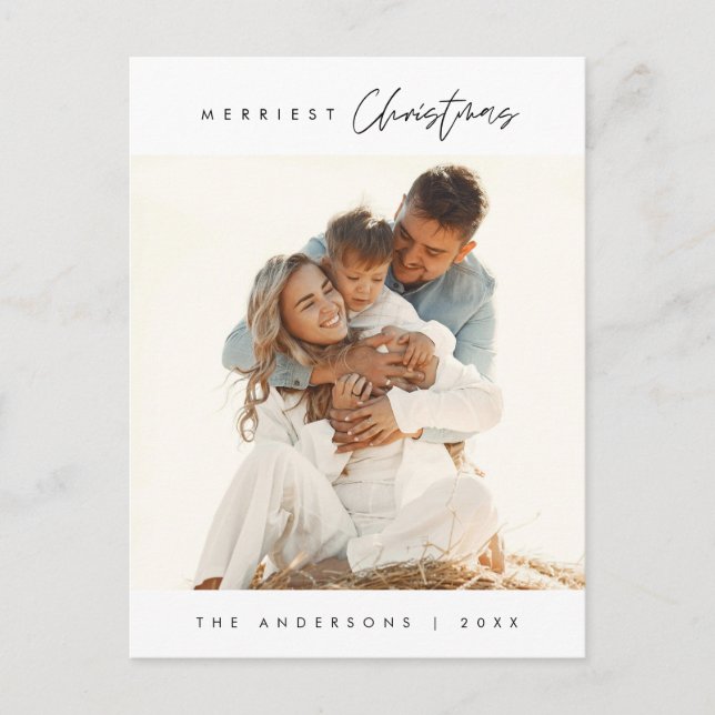 Merriest julfamiljs foto, Contemporary Vykort (Framsida)