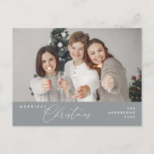 Merriest julfamiljs foto, Season Hälsning Vykort