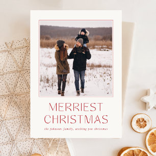Merriest julfamiljs fotoutställning - Helgdag jul Vykort