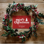 Merriest julgrafik, typografi, ej foto FoO Julkort<br><div class="desc">Mest populära julgrafiktypografi med annat än fotokort än helgdag. Med modern hand plockade och träd.</div>