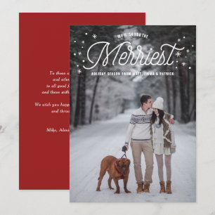 Merriest Julhelg Photo Overlay-jul Julkort