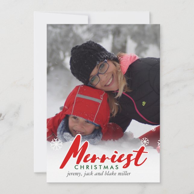 Merriest julkort | CHRISTMAS (Framsida)