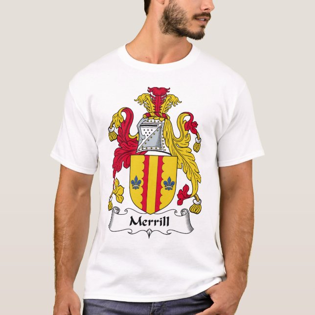 Merrill familjvapensköld tee shirt (Framsida)