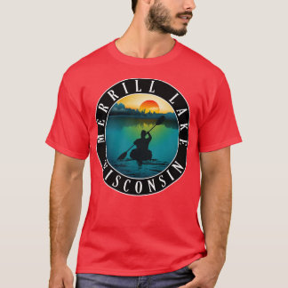 Merrill Sjö Wisconsin Kayaking T Shirt