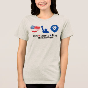 Merrillville Lejon 4:e juli T-Shirt