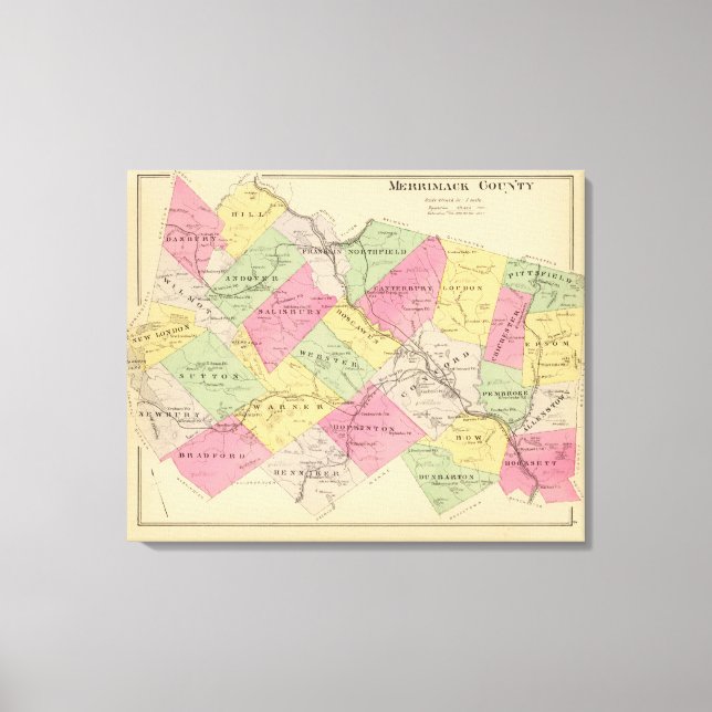 Merrimack County Canvastryck (Framsida)