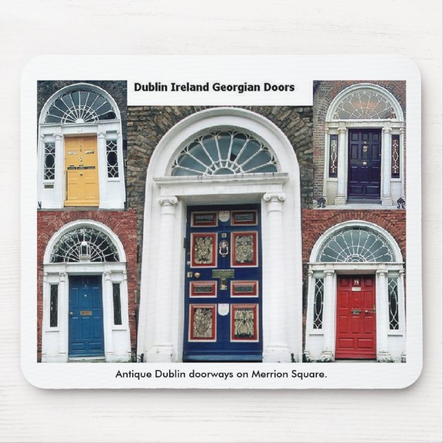 Merrion Square Dublin Doorways Musmatta (Framsidan)