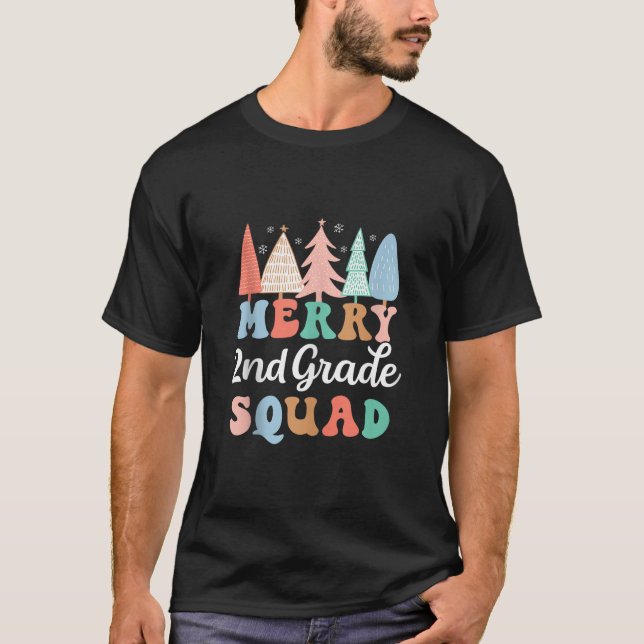 Merry 2nd Klass Squad Second Klass Lacher Kids Ch T Shirt (Framsida)