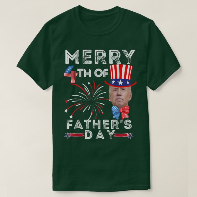 Merry 4:e Fars dag 4:e juli T Shirt (Design framsida)