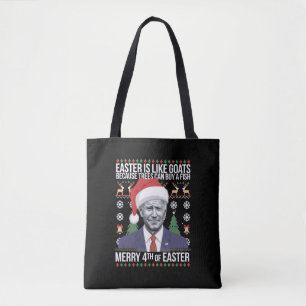Merry 4:e Påsk-finne Biden Ugly-julen Tygkasse
