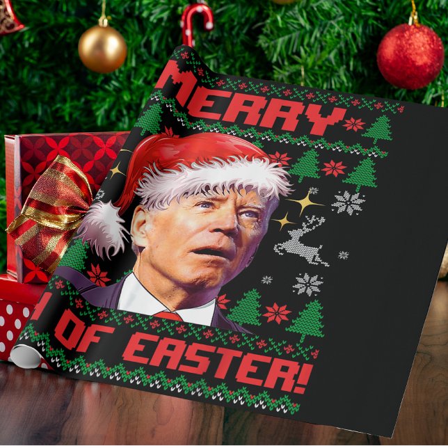 Merry 4:e Påsk Funny Joe Biden-julen Presentpapper (Skapare uppladdad)