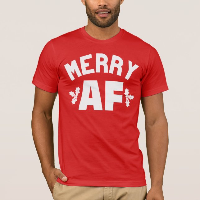 MERRY AF T SHIRT (Framsida)