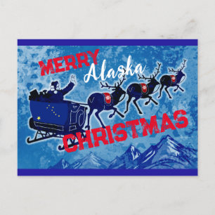 Merry Alaska julvykort Helg Vykort