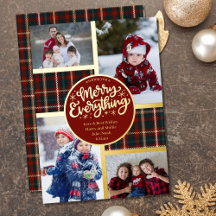 Merry All 4 Photo Tartan Play Red och Guld