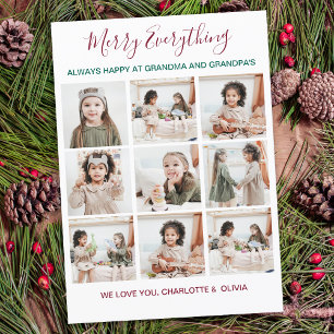 Merry All Grandföräldrar 9 Photo jul Julkort