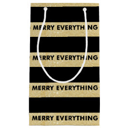 Merry All Guld Glitter Helgdag Gift Bag