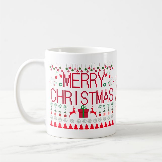 Merry "All I Got For Christmas" Ugly Sweater Kaffemugg (Vänster)