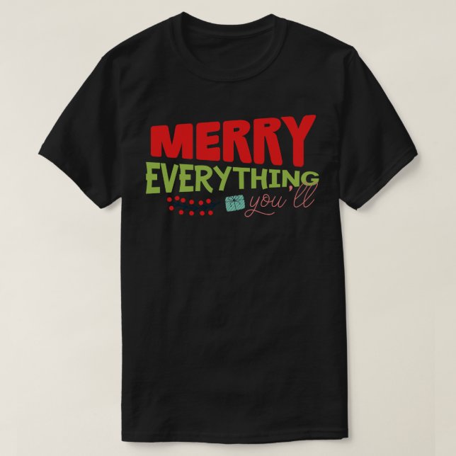 Merry Allt nu T Shirt (Design framsida)