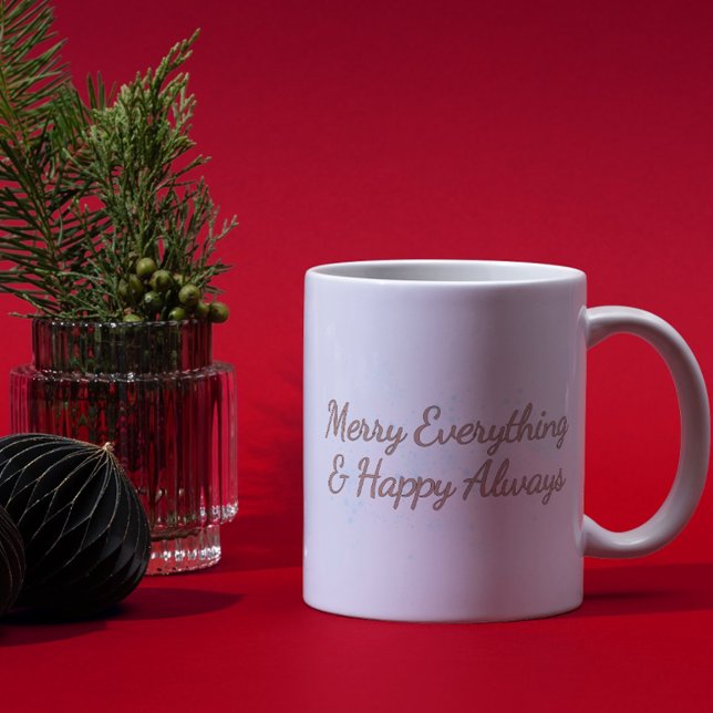 Merry Allting & Lycklig Alltid, helgdag Warmth, Kaffemugg (Skapare uppladdad)