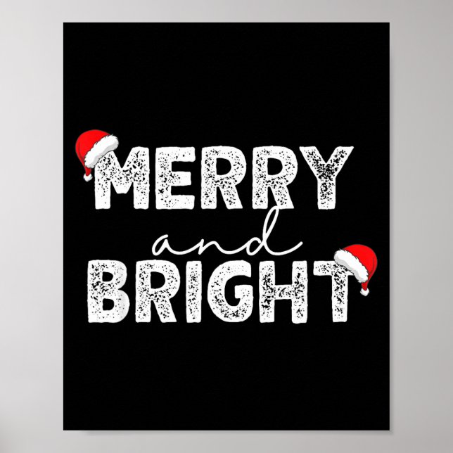 Merry &amp; Bright And I'm Trying To Feel Merry &a Poster (Framsidan)