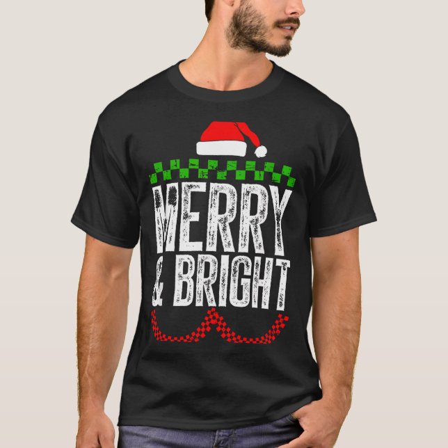 Merry &amp; Bright Moody &amp; Uptight Matching Co T Shirt (Framsida)