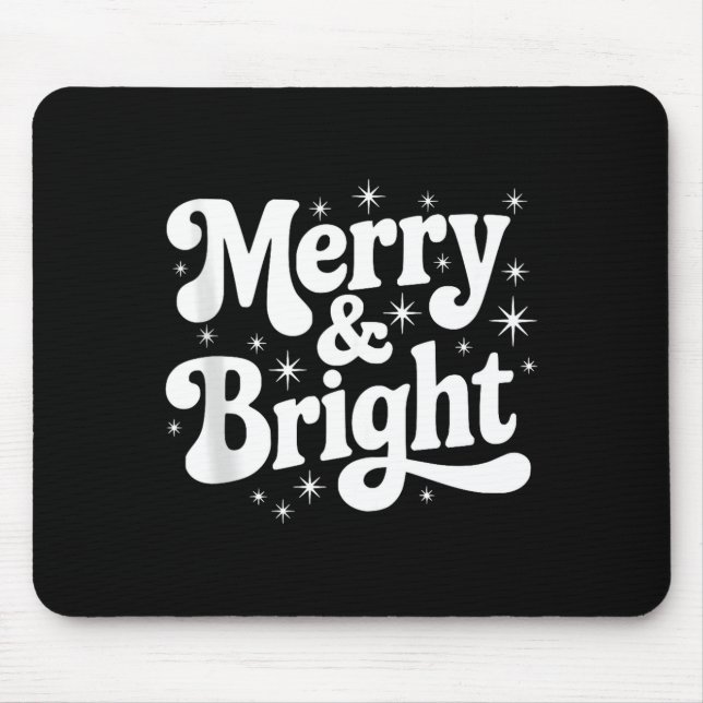 Merry &amp; Bright Retro Christmas Groovy Holiday  Musmatta (Framsidan)