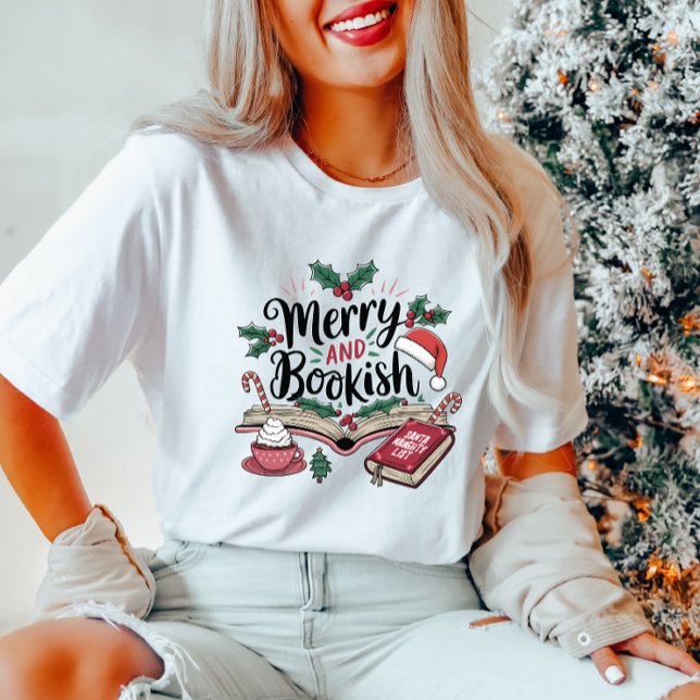 Merry and Bookish jul T-Shirt (Skapare uppladdad)