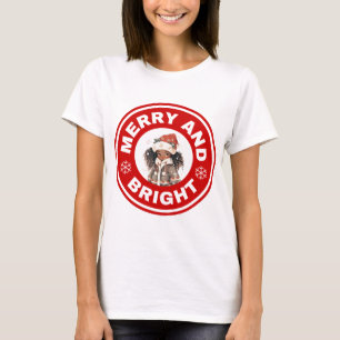 Merry and bright African American Girl T Shirt