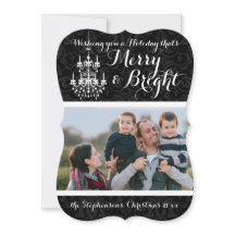 Merry and Bright Black Chandelier Helgdag