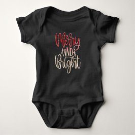 Merry and Bright Christmas Baby T Shirt