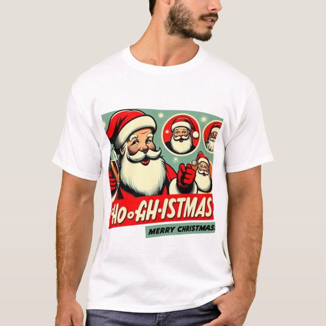 Merry and Bright Christmas T Shirt (Framsida)